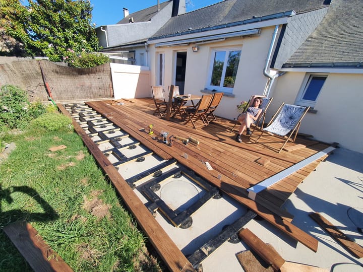 Pose de terrasse